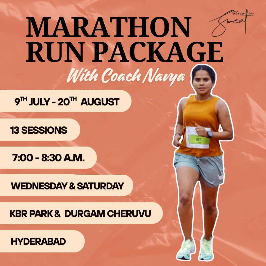 Marathon Run Package with Coach Navya! 